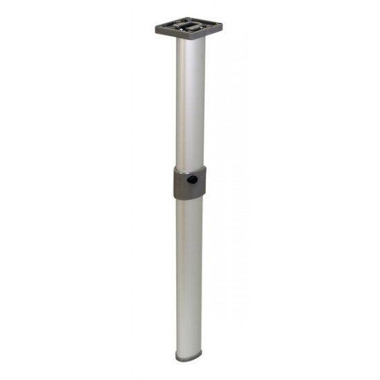 Articulated table leg - matte silver - joint center - L 675 / 315 mm