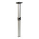 Articulated table leg - matte silver - joint center - L 675 / 315 mm