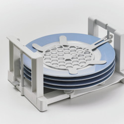 Plate holder for 8 plates
