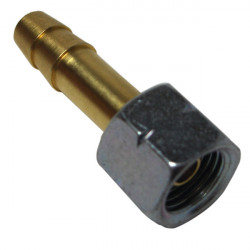 Adapter nut 1/4" left with 9 mm stub