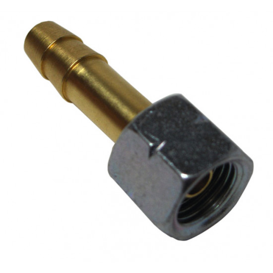 Adapter nut 1/4" left with 9 mm stub