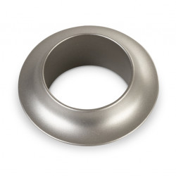 Push lock rosette - matt silver