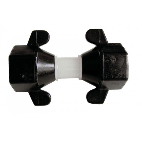 Double screw-on nozzle PP 1/2" x 1/2"I