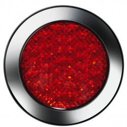 LED rear fog light 12V 4W, red IP67, 500mm cable