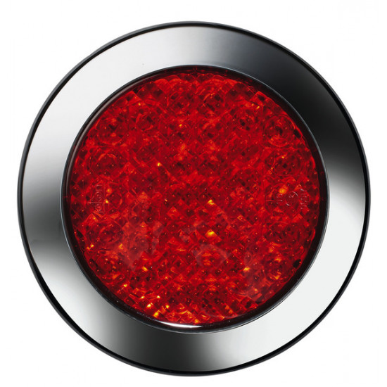 LED rear fog light 12V 4W, red IP67, 500mm cable