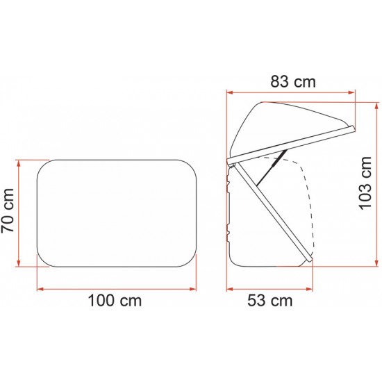 Luggage box for bicycle carriers - Ultra-Box 320