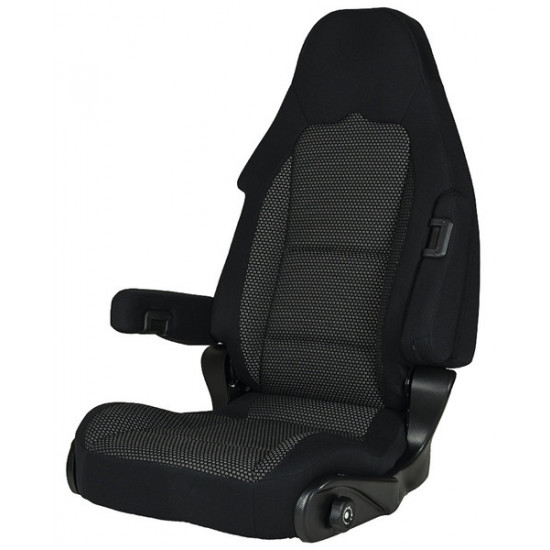 Pilot seat S 10.1, cover Tavoc2, grey/black for driver's side