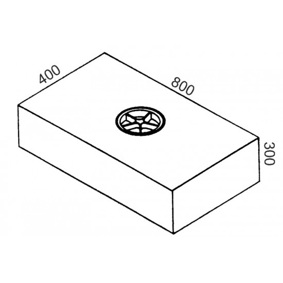 Universal fresh and wastewater tank 90S - 90 l - Black