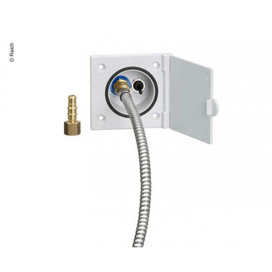 Impact-resistant water socket with shower fitting for Fiat Bianco