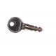 Caravan door lock for wall thicknesses of 25 - 35 mm - Black