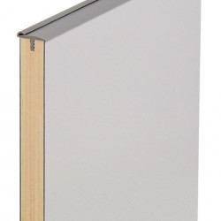 Door interior edge banding with sealing lip 5m - Medium Grey