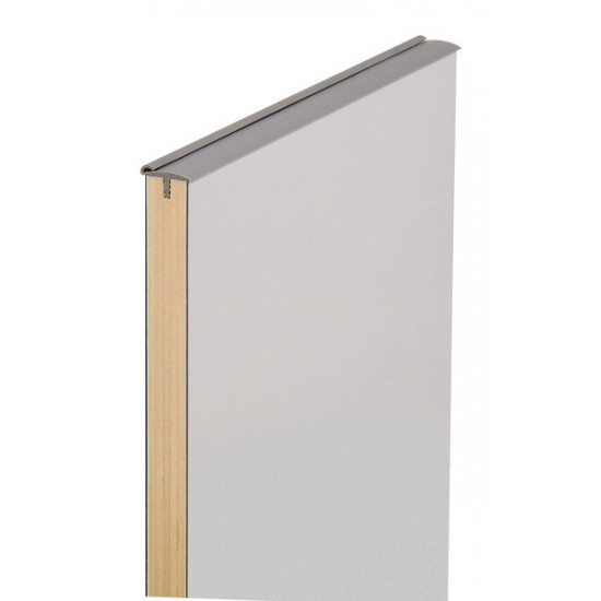 Door interior edge banding with sealing lip 5m - Medium Grey