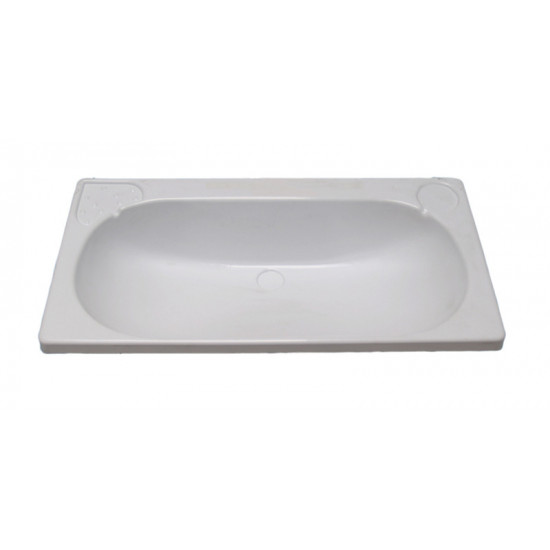 Built-in washbasin 650x340mm (WxH) white