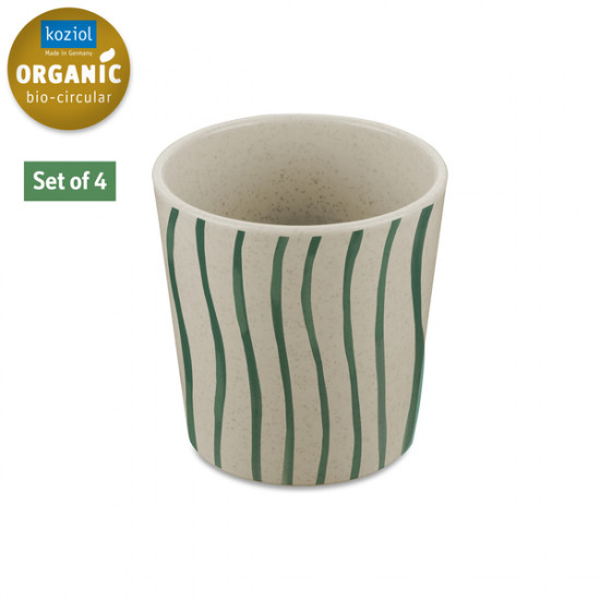 Set of 4 cups - MONSTERA STRIPES
