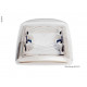 Roof hatch 28x28cm Frame: Beige, Hood: Smoked glass
