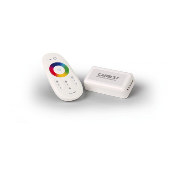 Carbest RGBW Controller with Touch Remote Control - Compatible with LED Flex Strip 83175