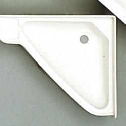 Corner washbasin - small, ABS, color: white