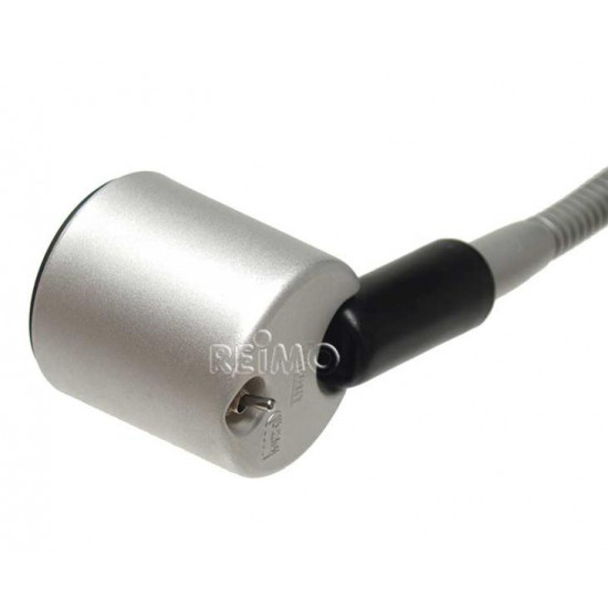 Matte silver LED gooseneck lamp 130mm