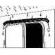 Rain protection Drip Stop 75 cm (rain drain for the door)