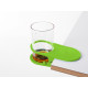 Table, glass and drink holder with clip - Black