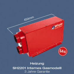 Installed gas heater SH2201 - 2 kW