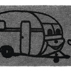 DOORMAT »CARAVAN« 50 x 25cm, DERBY FLOCK