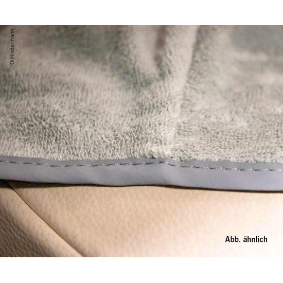 Universal terry cloth seat cover for vehicle seats, anthracite