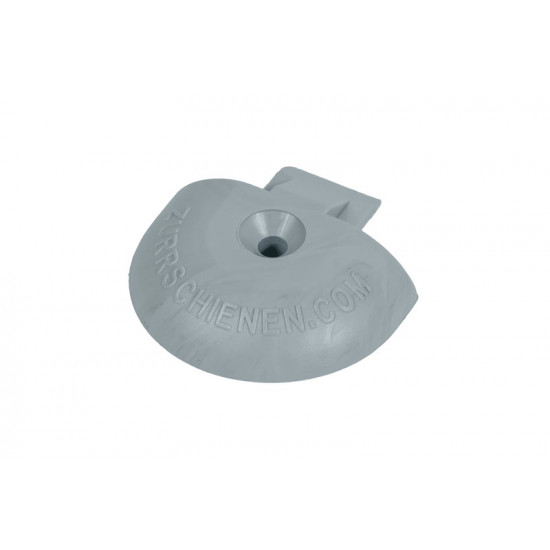 Lashing rail cover cap - Round - Light grey