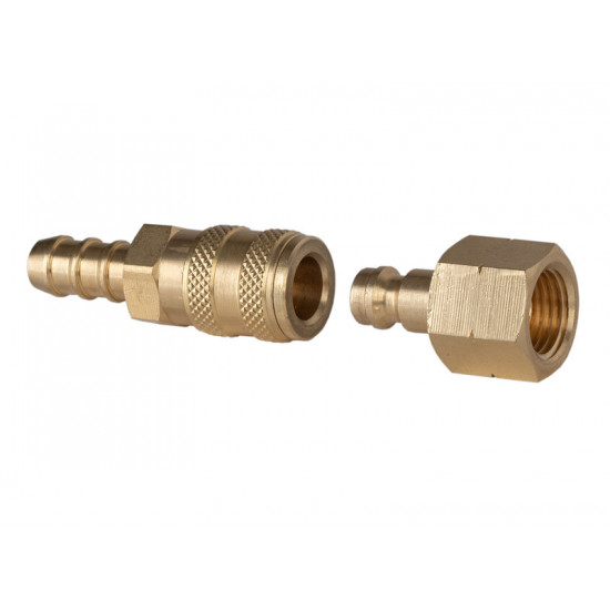 30 mbar quick-release coupling - 1 x male, 1 x female connections