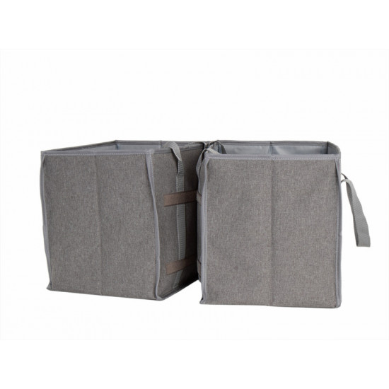 Folding boxes with carrying handles - set of 2