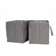 Folding boxes with carrying handles - set of 2