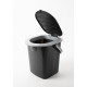 Mobile bucket toilet - with lid