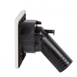 Diesel filler neck, 50mm hose connection, magnetic hinged lid