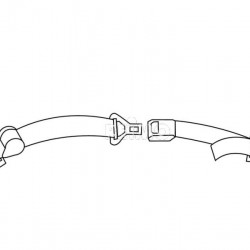 2-point automatic lap belt