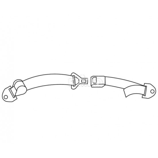 2-point automatic lap belt