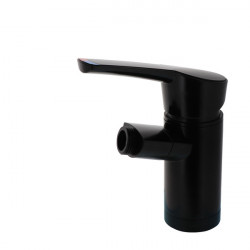 Automatic single-lever shower mixer, COMO KOMPAKT matt black, height 14 cm, shower connection 1/2", NFL 350 mm 8/