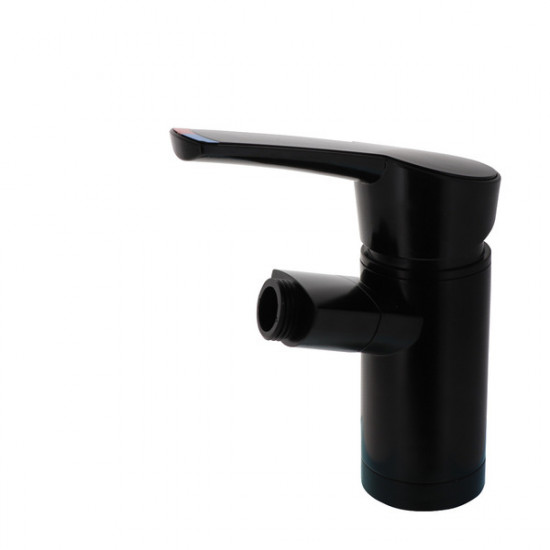 Automatic single-lever shower mixer, COMO KOMPAKT matt black, height 14 cm, shower connection 1/2", NFL 350 mm 8/
