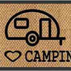 Doormat "I love Camping" 25x50cm