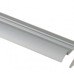 Aluminum profile for LED strips - semicircular - length 1.5 m