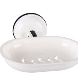 Soap holder with suction cup - White