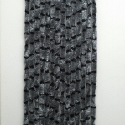 Fleece curtain 56x205 grey/black for motorhomes and caravans