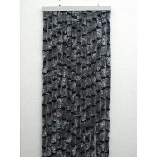 Fleece curtain 56x205 grey/black for motorhomes and caravans