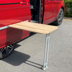Magnetic table glide rail - Silver