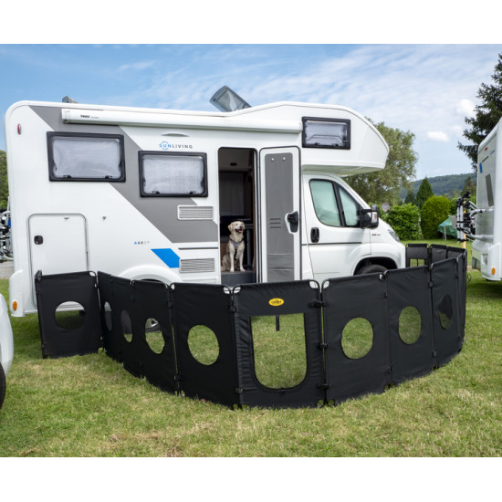 Foldable dog enclosure