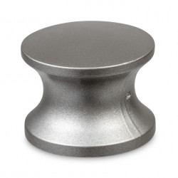 Replacement button for push lock - matte silver