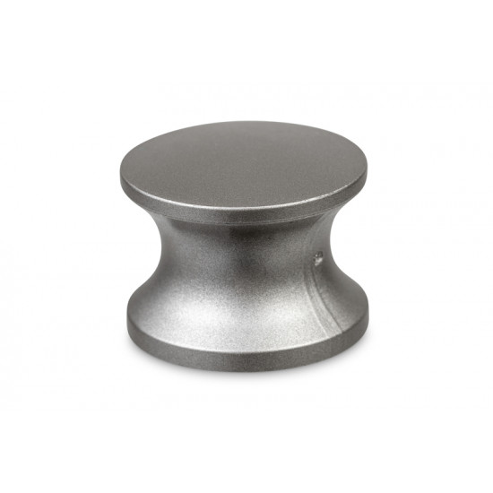 Replacement button for push lock - matte silver