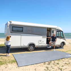 Patio-Mat awning carpet - light grey - 250 x 260 cm