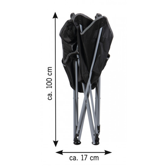 Snobby II - Folding chair with adjustable backrest and sleeping function