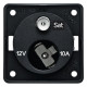 SAT socket with 12V outlet, anthracite