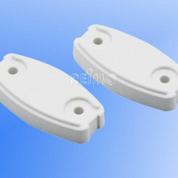 White plastic base plate, 2 pieces.